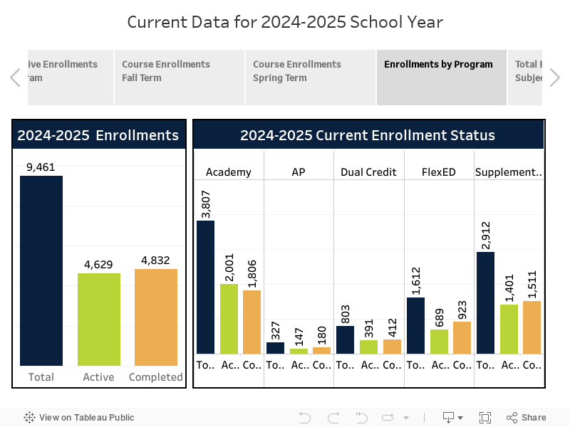 Current Data for 2024-2025 School Year 