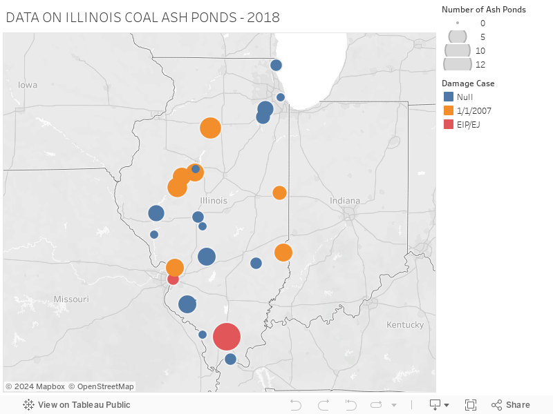 DATA ON ILLINOIS COAL ASH PONDS - 2018 