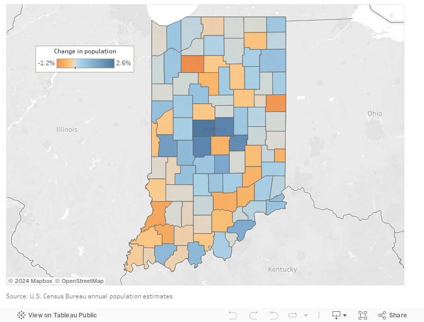 Interactive Indiana county