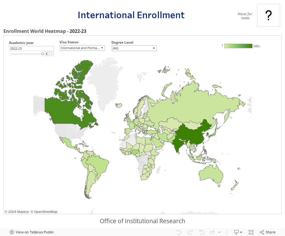 15 May 2014Office of Institutional ResearchUndergraduate EnrollmentThis dashboard summarizes the unduplicated headcount enrollment of undergraduates by the selected variate. 