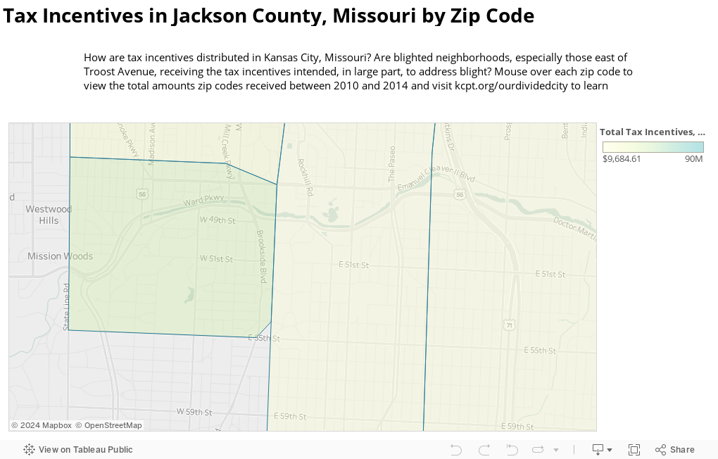 Tax Incentives in Jackson County, Missouri by Zip Code 