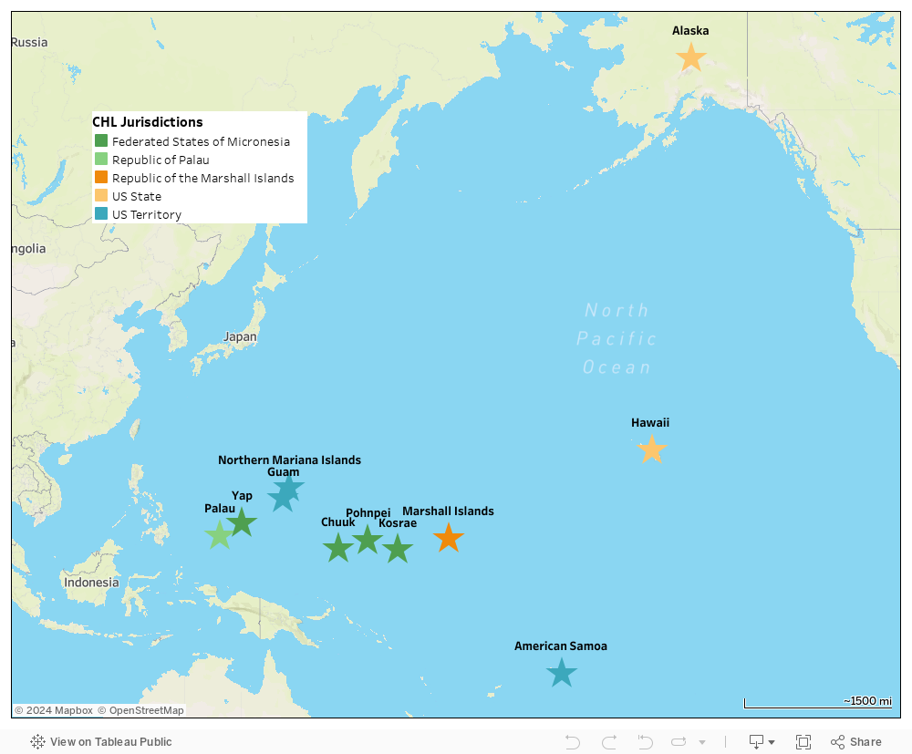 CHL Jurisdiction Map Dashboad - Palau 