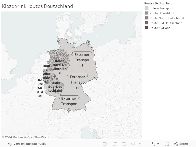 Kiezebrink routes Deutschland 