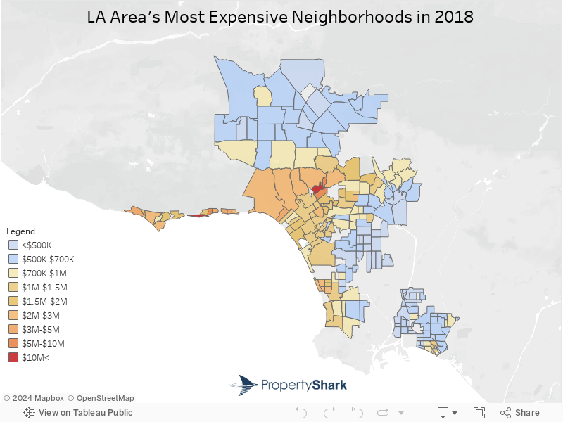 Недвижимость: Новая карта рынка недвижимости подтверждает, что дом в Лос-Анджелесе — дорогое удовольствие