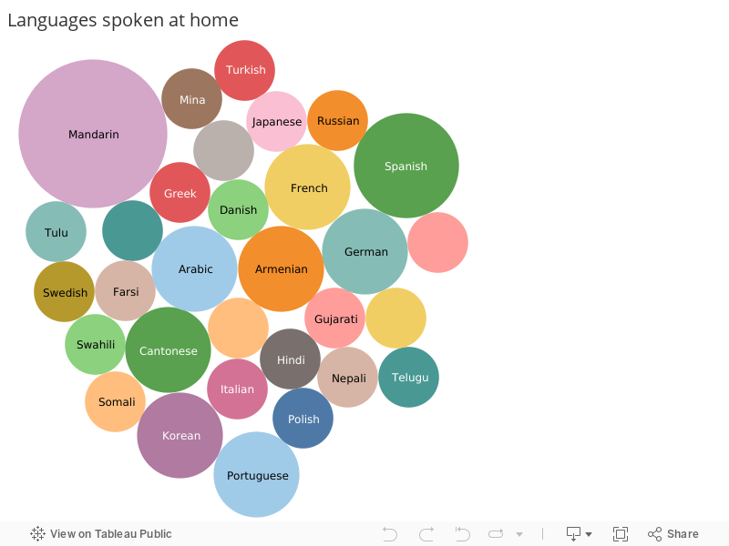 Languages spoken at home 
