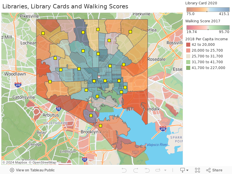 Libraries, Library Cards and Walking Scores 