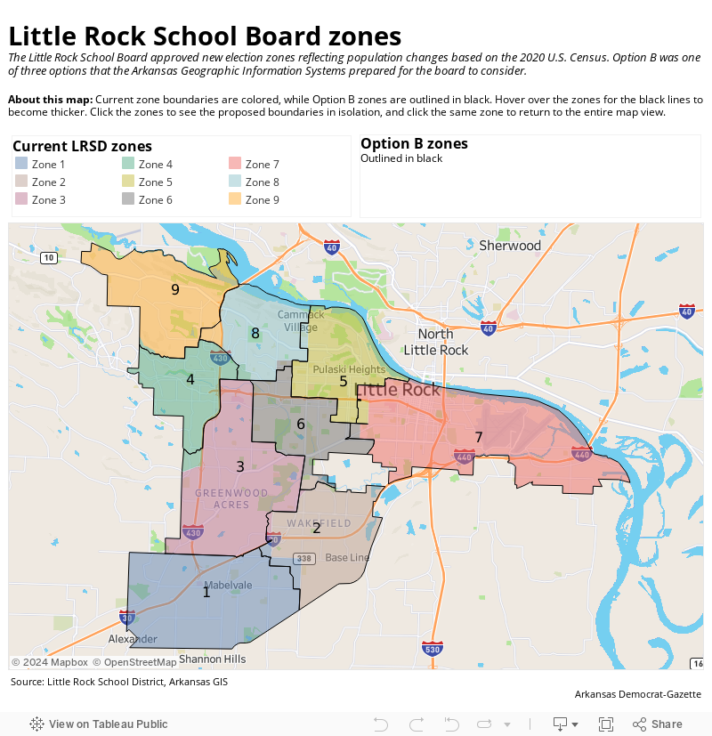 Little Rock School Board zones 