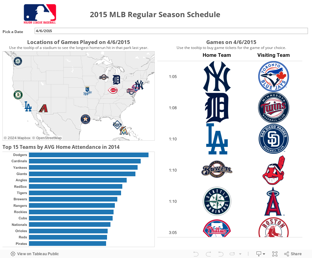 2015 MLB Regular Season Schedule  