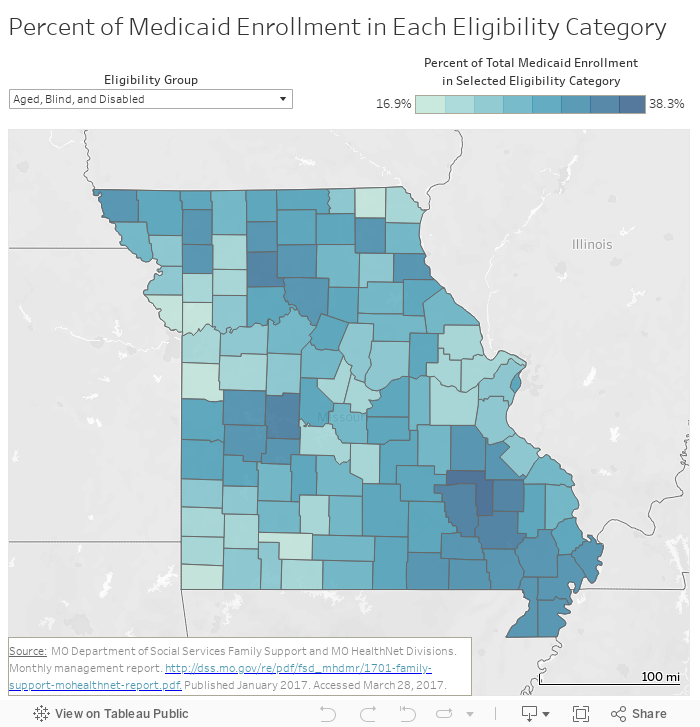 Percent of Medicaid Enrollment in Each Eligibility Category 