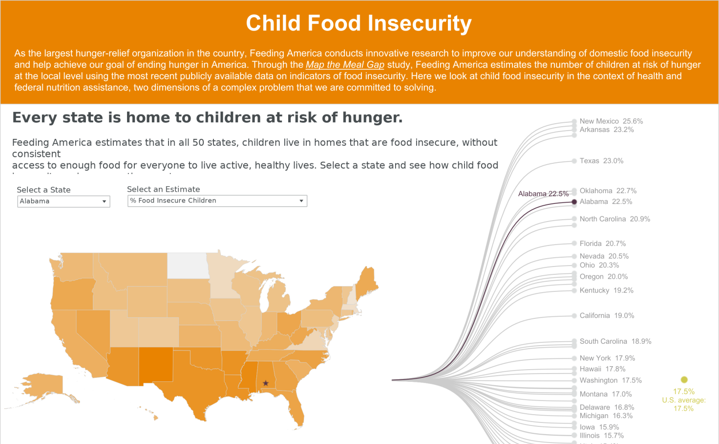 Map The Meal Gap Map The Meal Gap - Child Food Insecurity