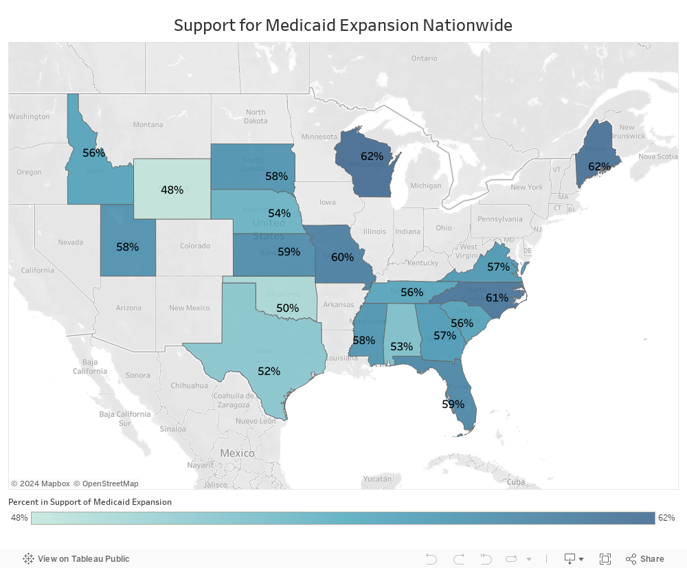 Popularity of Medicaid Expansion Dash 