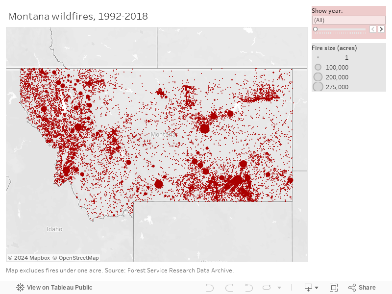 Montana wildfire map 