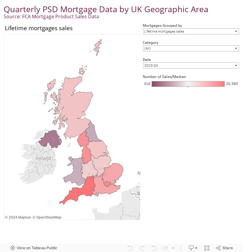 Map of Mortgages Sales Data by Region (2) 