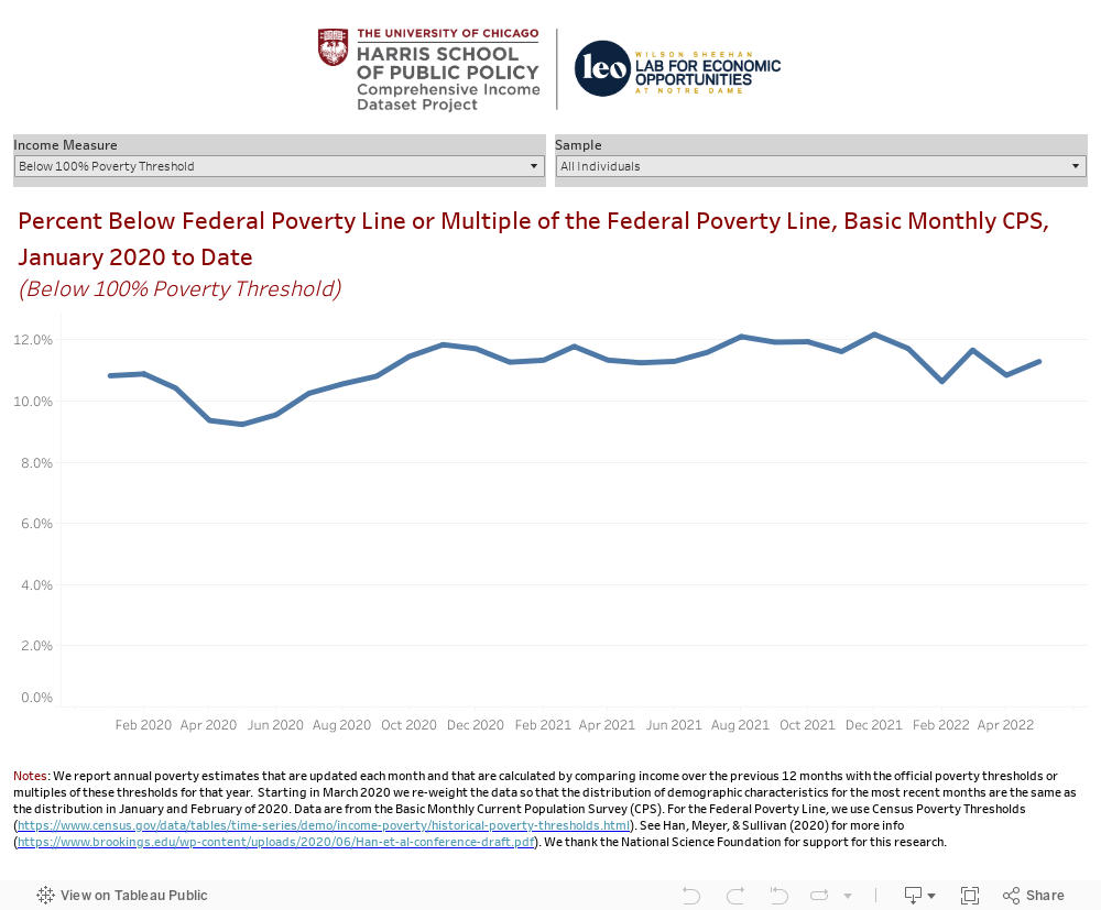 Near Real Time COVID-19 Income and Poverty Dashboard 