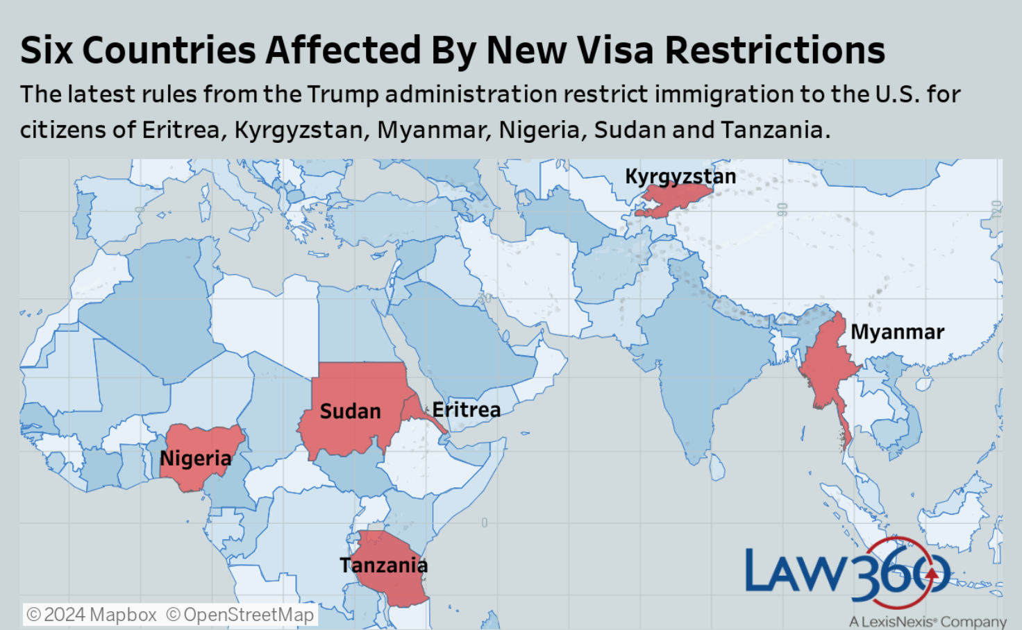 New Travel Ban Affects Six Countries Jonathan Hayter Tableau Public