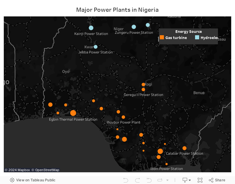 Nigeria Power Map 