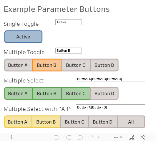 Parameter Buttons 