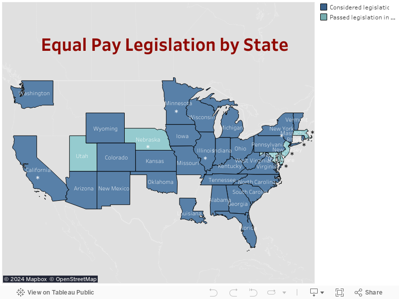Equal Pay Legislation by State 