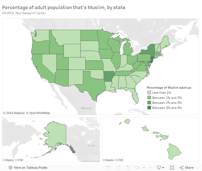 Muslims in America Population, state by state numbers, facts and more