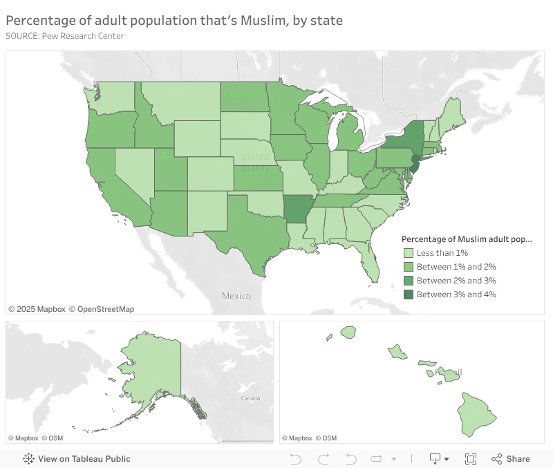 Muslims in America Population, state by state numbers, facts and more