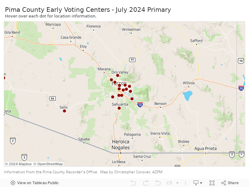 Dash Pima Early Voting Centers 2024 Primary 