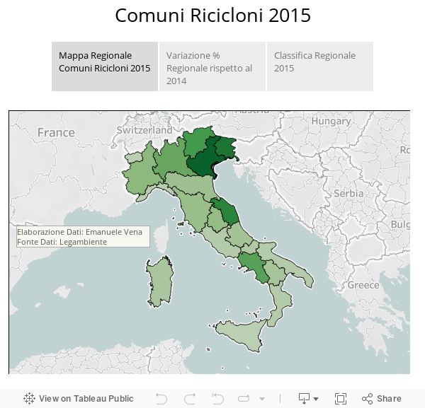 Comuni Ricicloni 2015 