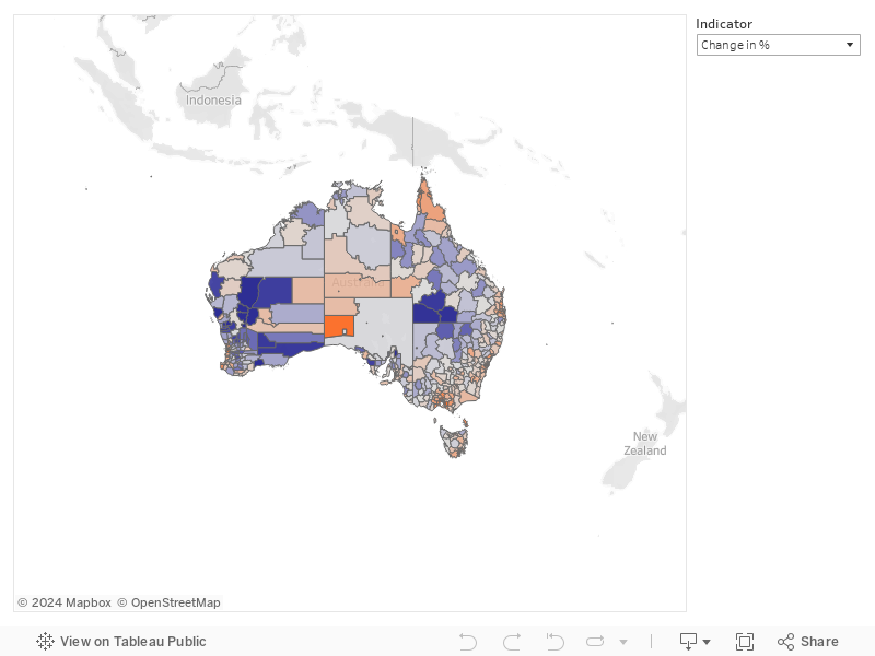 A map of the fastest growing cities in Australia (2019 update) by .id