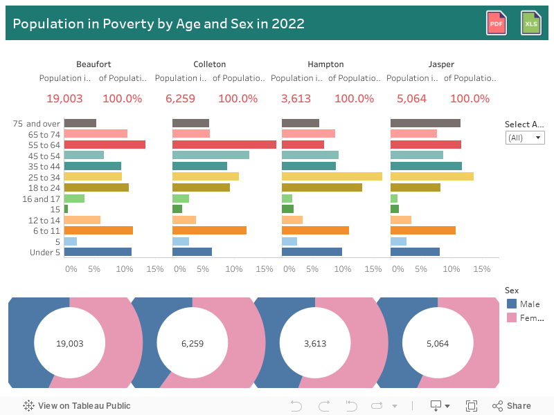 Population in Poverty by Gender, Age, and Ethnicity in 2021 