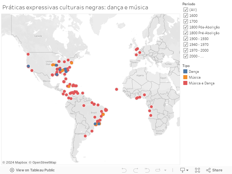 Práticas expressivas culturais negras: dança e música 