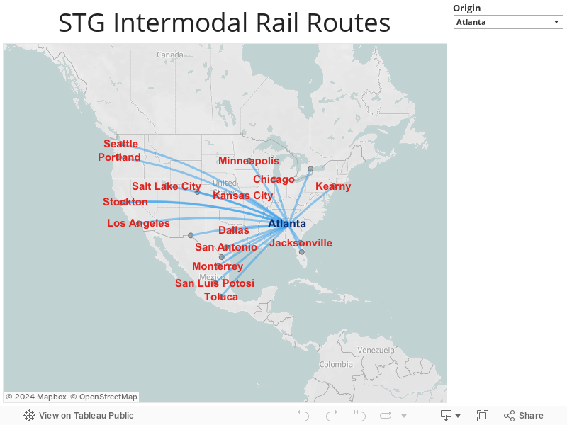 STG Intermodal Rail Routes 