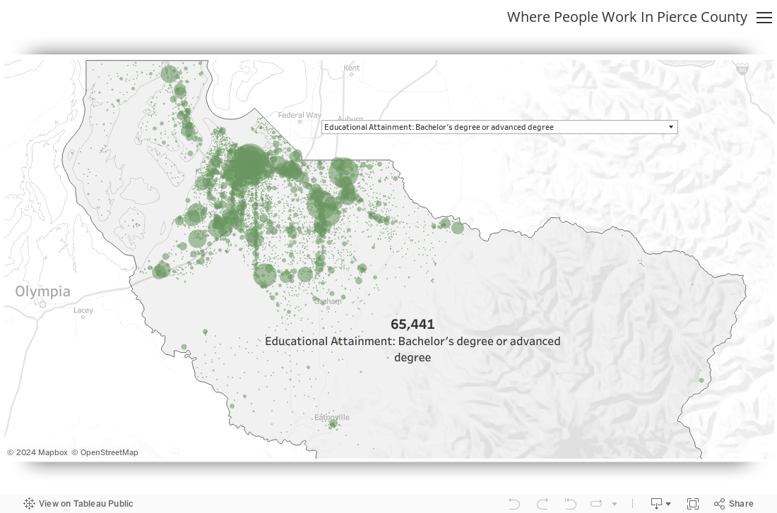 Where People Work In Pierce County