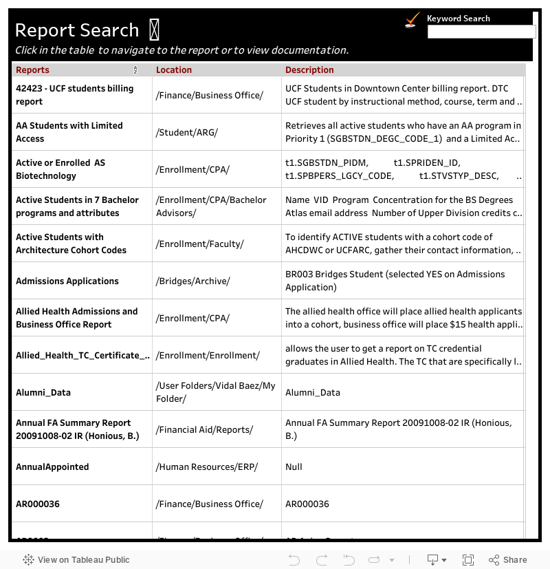 Report Search 
