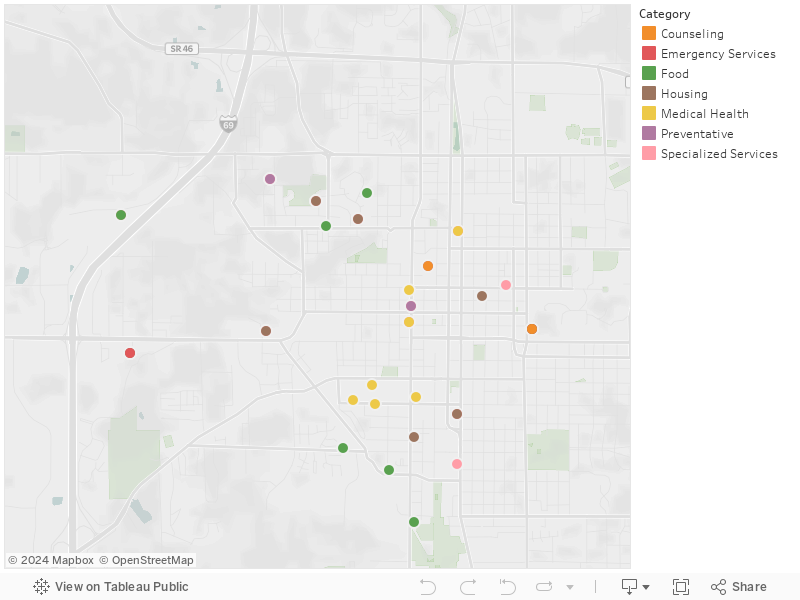 Homelessness Resource Map 