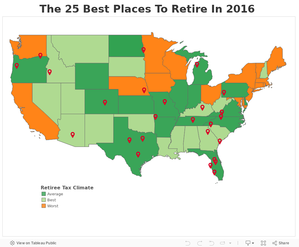 Map The 25 Best Places To Retire In 2016 15760 | Hot Sex Picture