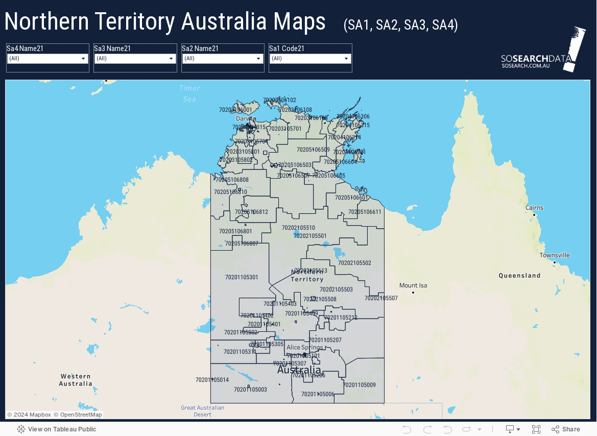 SA1 Map Australia 