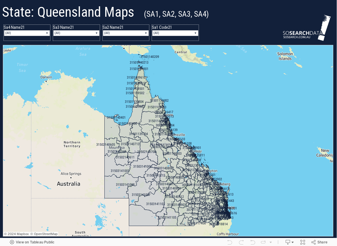 SA1 Map Australia 