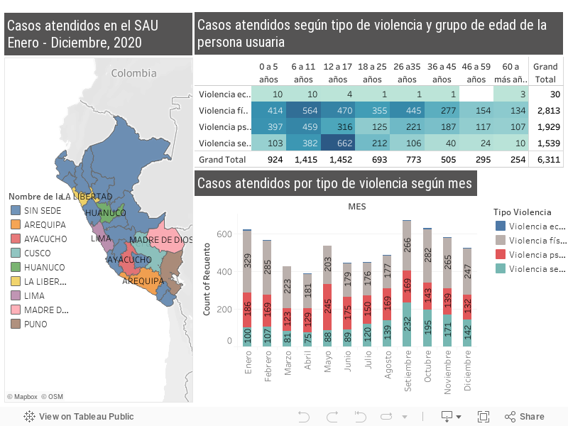 SAU tipo de violencia 