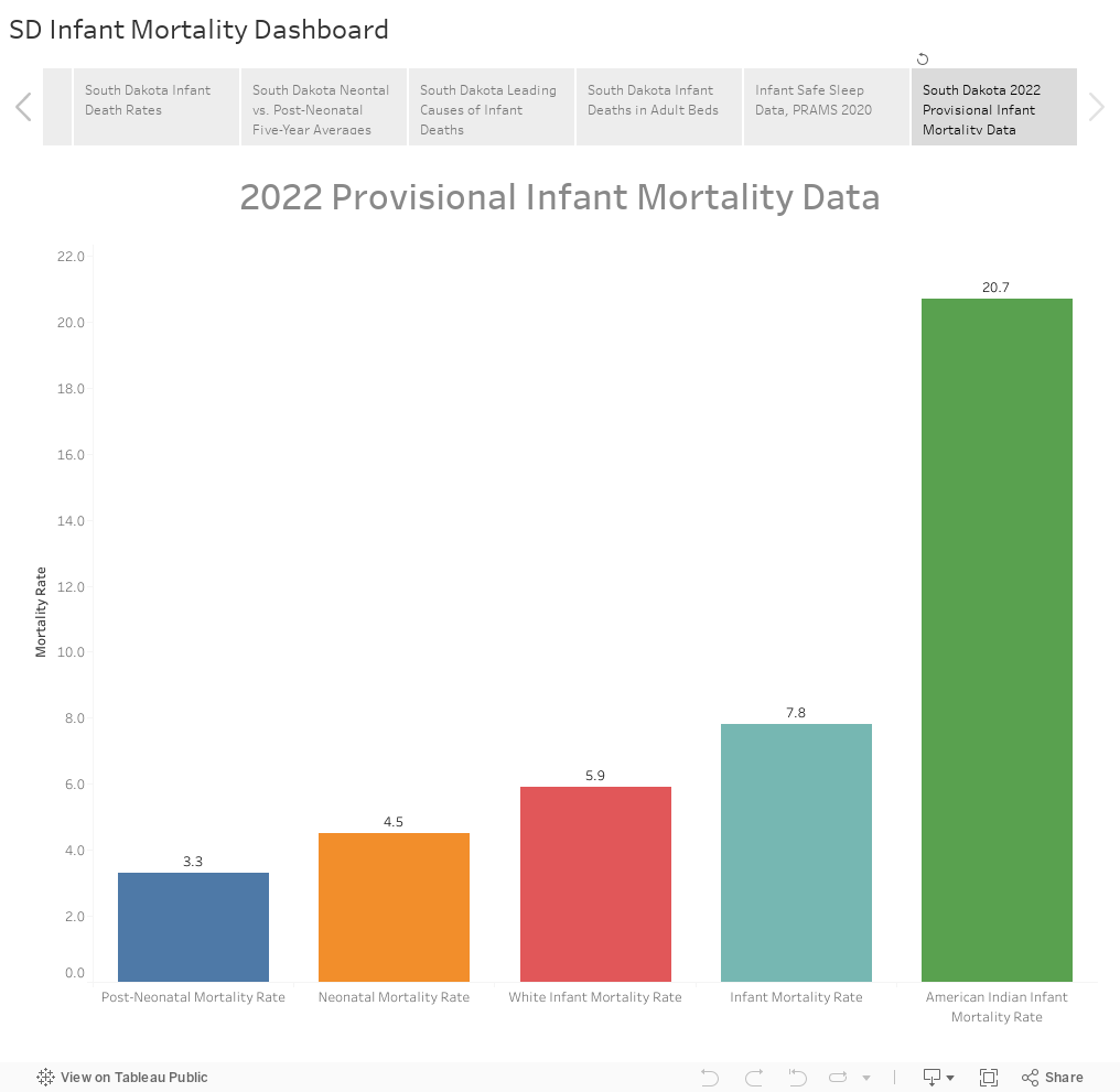 SD Infant Mortality Dashboard 