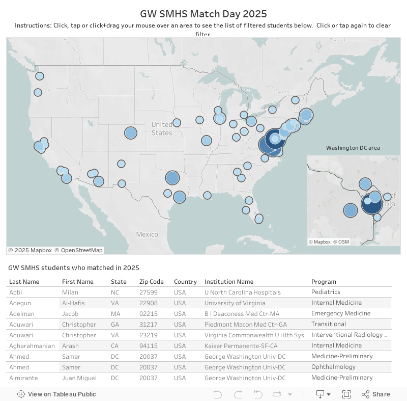 Mapped: Match Day Map of Students 