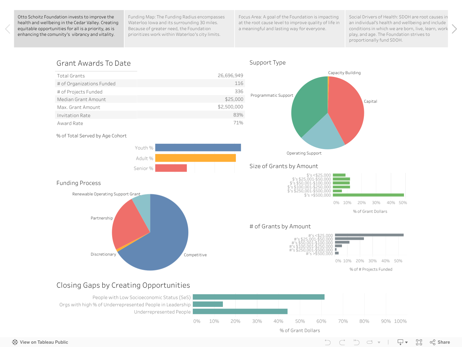 Otto Schoitz Foundation Dashboard 