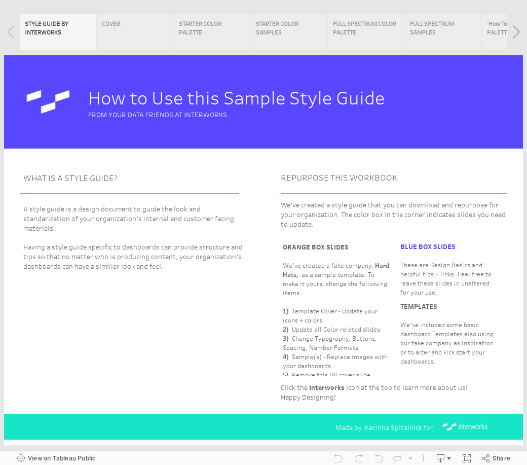 Sample Style Guide 