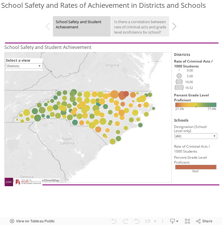 School Safety and Rates of Achievement in Districts and Schools 
