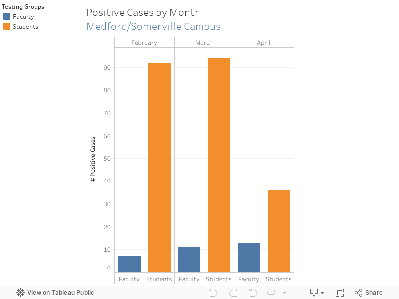 Positive Cases by Month 