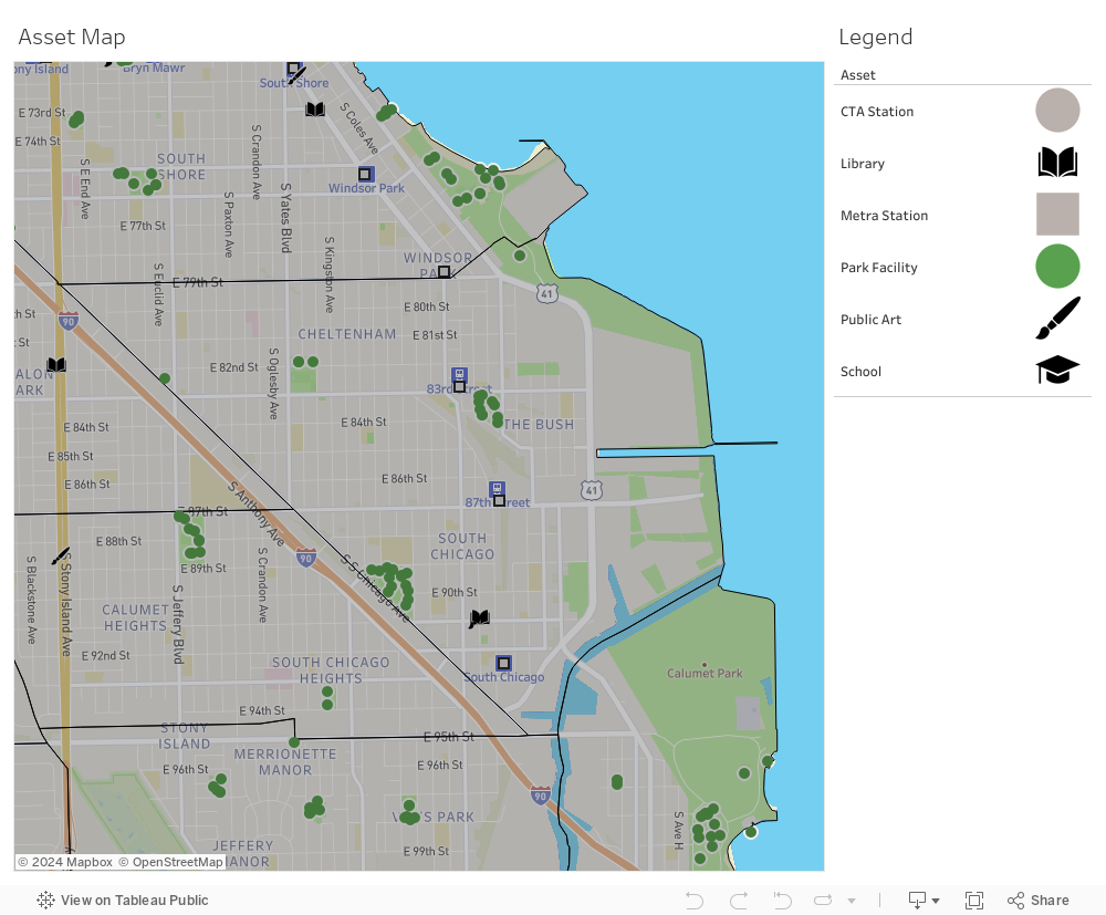 South Chicago Asset Map 
