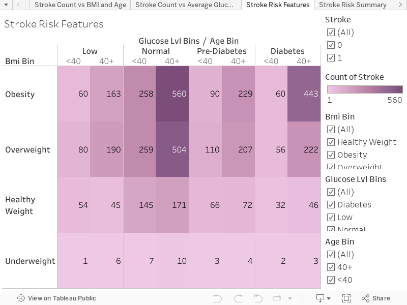 Stroke Risk Features 