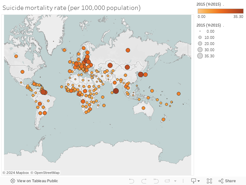 Suicide mortality rate (per 100,000 population) 