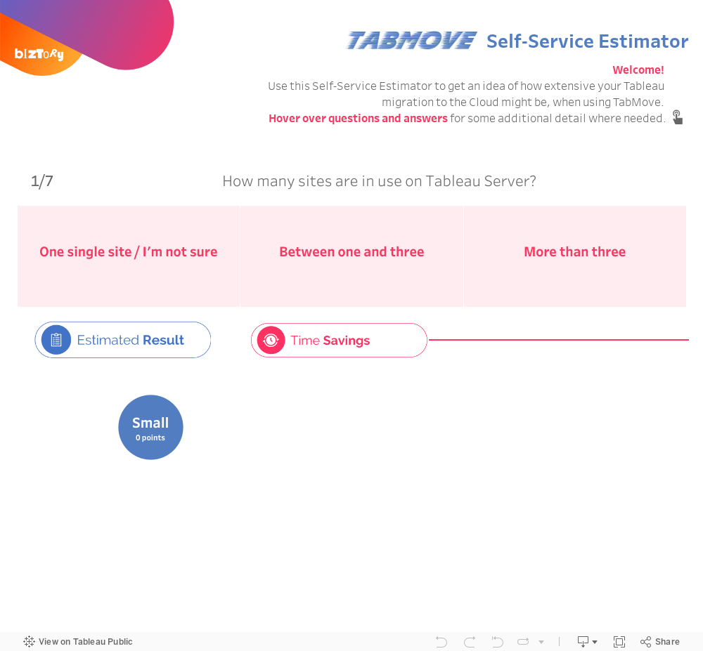 TabMove Self-Service Estimator 