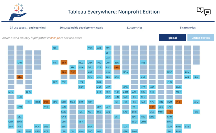 Back Button Tableau Workbook thumbnail, Tableau Everywhere: Nonprofit Edition