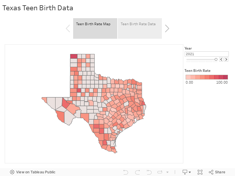 Texas Teen Birth Data  
