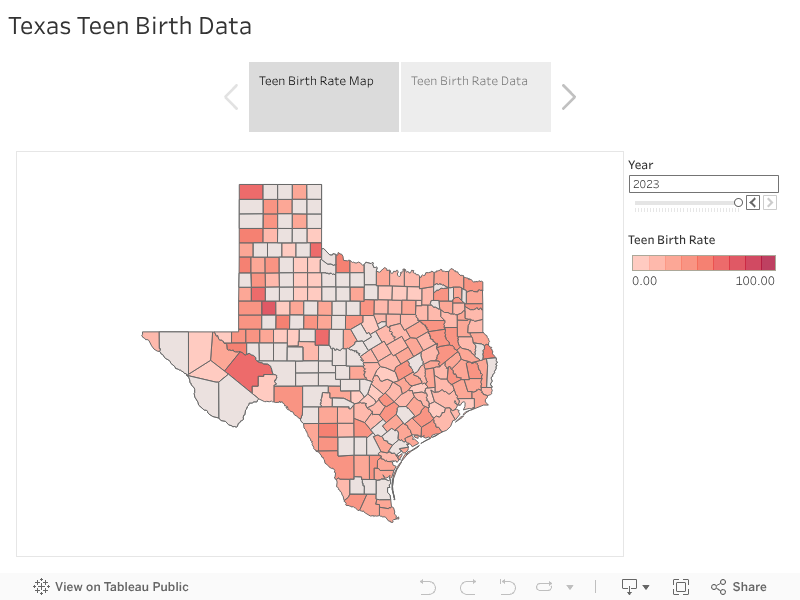 Texas Teen Birth Data  